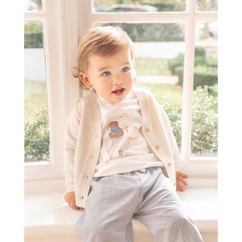 B&eacute;b&eacute; Brady Cotton Marl Cardigan image number 1